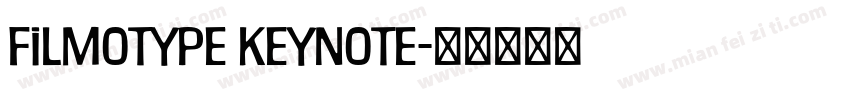 Filmotype Keynote字体转换